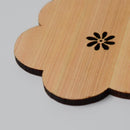 [COASTER] PLUM BLOSSOMS WITH KOMON | PRINTING AND KYO-YUZEN ENGRAVING| SANSAI STUDIO