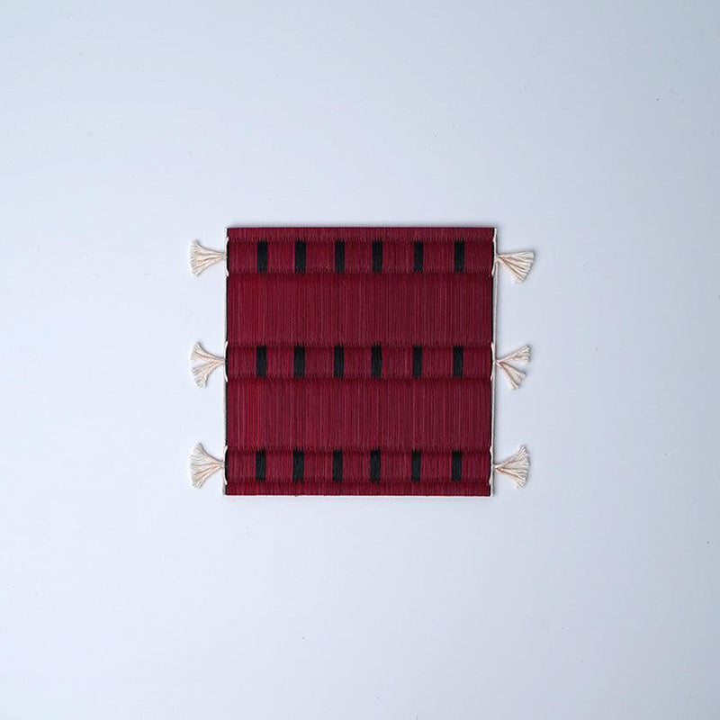 [COASTER] SET OF 4 (RED) | TATAMI | TATAMIYA TATSUZO