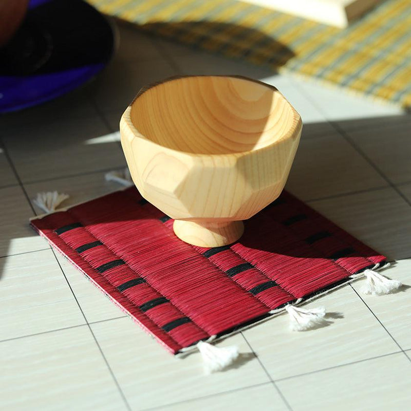 [COASTER] SET OF 4 (RED) | TATAMI | TATAMIYA TATSUZO