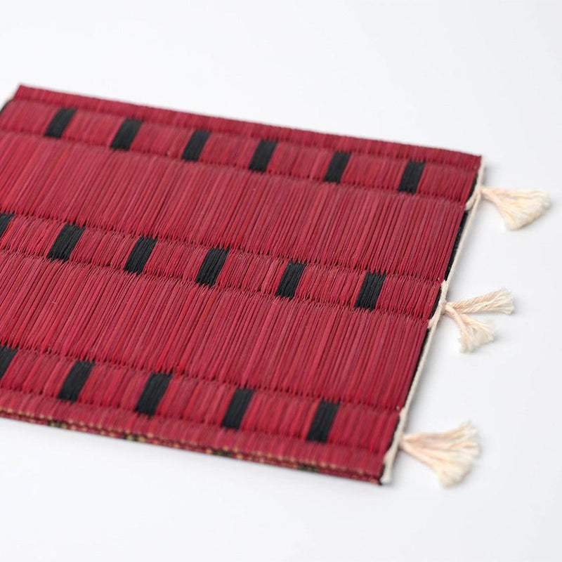 [COASTER] SET OF 4 (RED) | TATAMI | TATAMIYA TATSUZO