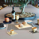 [MAT SET] 4 COASTERS (YELLOW) & 2 PLACE MATS (BLUE) | TATAMI | TATAMIYA TATSUZO