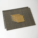 [MAT SET] 4 COASTERS (YELLOW) & 2 PLACE MATS (BLUE) | TATAMI | TATAMIYA TATSUZO