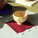 [MAT SET] 4 COASTERS (RED) & 2 PLACE MATS (BLACK) | TATAMI | TATAMIYA TATSUZO