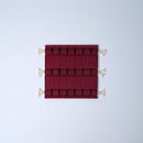 [MAT SET] 4 COASTERS (RED) & 2 PLACE MATS (BLACK) | TATAMI | TATAMIYA TATSUZO