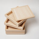 [JEWELRY BOX] HINOKI-BOX SQUARE WHITE WOOD | KYO BUTSUDAN|IWATA HOURAIYA