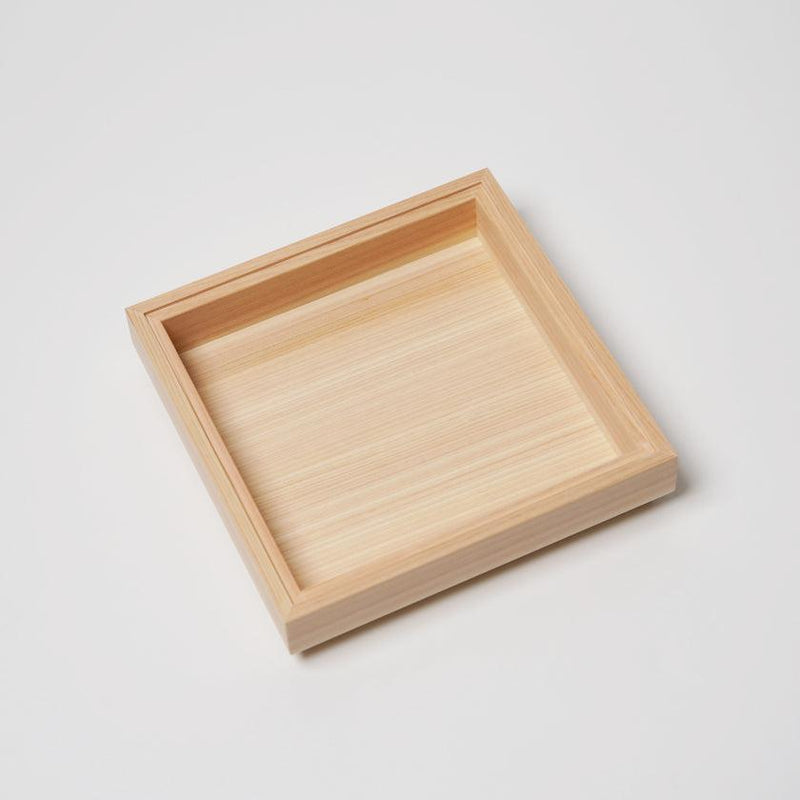 [JEWELRY BOX] HINOKI-BOX SQUARE WHITE WOOD | KYO BUTSUDAN|IWATA HOURAIYA