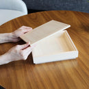 [JEWELRY BOX] HINOKI-BOX SQUARE WHITE WOOD | KYO BUTSUDAN|IWATA HOURAIYA