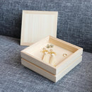[JEWELRY BOX] HINOKI-BOX SQUARE WHITE WOOD | KYO BUTSUDAN|IWATA HOURAIYA