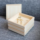 [JEWELRY BOX] HINOKI-BOX SQUARE WHITE WOOD | KYO BUTSUDAN|IWATA HOURAIYA