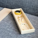 [JEWELRY BOX] HINOKI-BOX VERTICAL WHITE WOOD | KYO BUTSUDAN|IWATA HOURAIYA