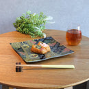 [PLATE] SQUARE NAVY | NISHIJIN TEXTILES| EMURA SHOUTEN