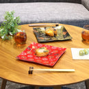 [PLATE] SQUARE NAVY | NISHIJIN TEXTILES| EMURA SHOUTEN