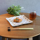 [PLATE] SQUARE CHRYSANTHEMUM | NISHIJIN TEXTILES| EMURA SHOUTEN