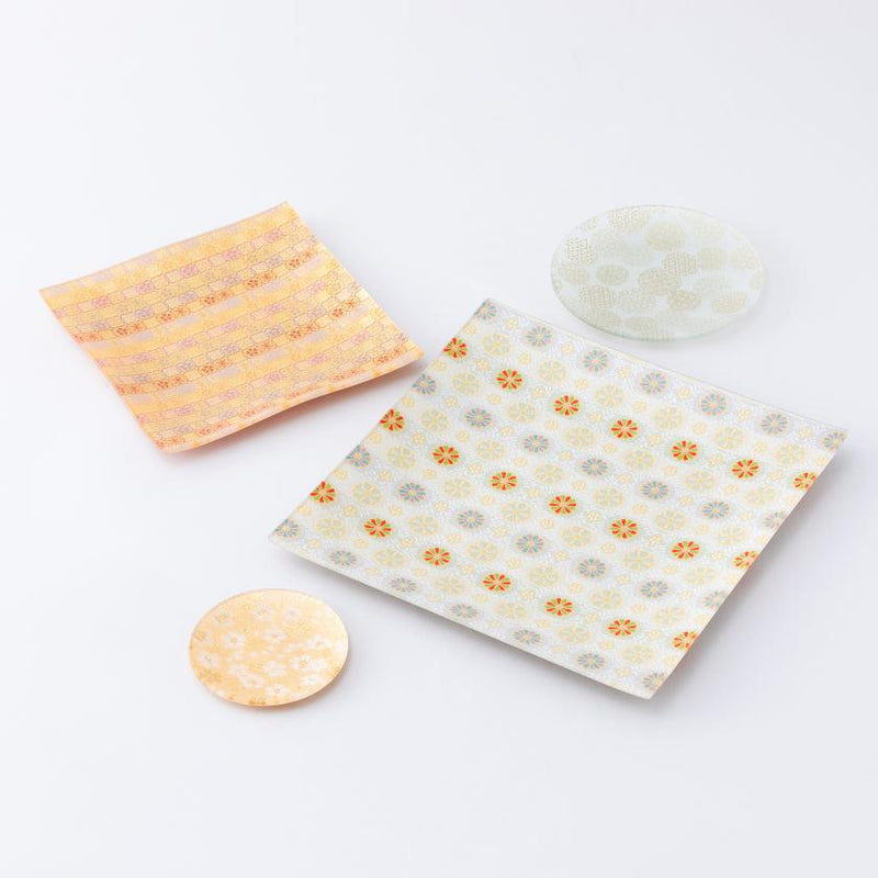 [板]正方形的菊花| Nishijin紡織品| Emura大喊