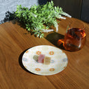 [PLATE] ROUND CHRYSANTHEMUM | NISHIJIN TEXTILES| EMURA SHOUTEN