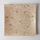 [PLATE] SQUARE GOLD FLOWER | NISHIJIN TEXTILES| EMURA SHOUTEN