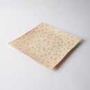 [PLATE] SQUARE GOLD FLOWER | NISHIJIN TEXTILES| EMURA SHOUTEN