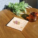 [PLATE] SQUARE GOLD FLOWER | NISHIJIN TEXTILES| EMURA SHOUTEN