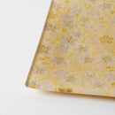 [PLATE] SQUARE GOLD FLOWER | NISHIJIN TEXTILES| EMURA SHOUTEN