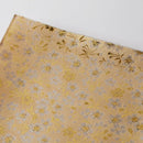 [PLATE] SQUARE GOLD FLOWER | NISHIJIN TEXTILES| EMURA SHOUTEN