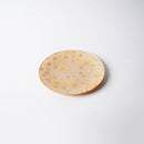 [PLATE] ROUND GOLD FLOWER | NISHIJIN TEXTILES| EMURA SHOUTEN