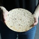 [PLATE] ROUND GOLD FLOWER | NISHIJIN TEXTILES| EMURA SHOUTEN