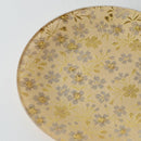 [PLATE] ROUND GOLD FLOWER | NISHIJIN TEXTILES| EMURA SHOUTEN