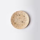 [PLATE] ROUND GOLD FLOWER | NISHIJIN TEXTILES| EMURA SHOUTEN