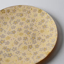 [PLATE] ROUND GOLD FLOWER | NISHIJIN TEXTILES| EMURA SHOUTEN