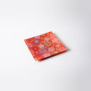 [PLATE] SQUARE PLUM | NISHIJIN TEXTILES| EMURA SHOUTEN