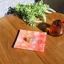 [PLATE] SQUARE PLUM | NISHIJIN TEXTILES| EMURA SHOUTEN