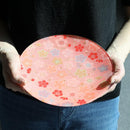 [PLATE] ROUND PLUM | NISHIJIN TEXTILES| EMURA SHOUTEN