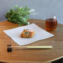 [PLATE SET] SQUARE 22 CM GOLD & SILVER PAIR SET | NISHIJIN TEXTILES| EMURA SHOUTEN