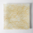 [PLATE SET] SQUARE 22 CM GOLD & SILVER PAIR SET | NISHIJIN TEXTILES| EMURA SHOUTEN