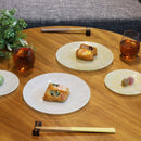 [PLATE SET] ROUND 22 CM GOLD & SILVER PAIR SET | NISHIJIN TEXTILES| EMURA SHOUTEN