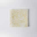 [PLATE SET] SQUARE GOLD & SILVER SET OF 4 | NISHIJIN TEXTILES| EMURA SHOUTEN