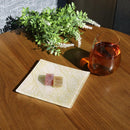 [PLATE SET] SQUARE GOLD & SILVER SET OF 4 | NISHIJIN TEXTILES| EMURA SHOUTEN