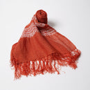 [SCARF] KUROTANI SOUFU (KUSAKI-DYED, AKANE-RED SHIBORI) | KUROTANI WASHI PAPER|KUROTANI WASHI COOPERATIVE GROUP