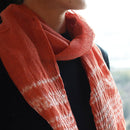 [SCARF] KUROTANI SOUFU (KUSAKI-DYED, AKANE-RED SHIBORI) | KUROTANI WASHI PAPER|KUROTANI WASHI COOPERATIVE GROUP