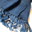 [SCARF] KUROTANI SOUFU (KUSAKI-DYED, INDIGO TIE-DYE) | KUROTANI WASHI PAPER|KUROTANI WASHI COOPERATIVE GROUP