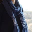 [SCARF] KUROTANI SOUFU (KUSAKI-DYED, INDIGO TIE-DYE) | KUROTANI WASHI PAPER|KUROTANI WASHI COOPERATIVE GROUP
