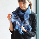 [SCARF] KUROTANI SOUFU (KUSAKI-DYED, INDIGO TIE-DYE) | KUROTANI WASHI PAPER|KUROTANI WASHI COOPERATIVE GROUP