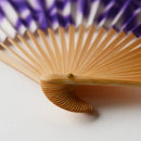 [HAND FAN] SEKKA SHIBORI (PURPLE) FOR WOMEN | KUROTANI WASHI PAPER|KUROTANI WASHI COOPERATIVE GROUP