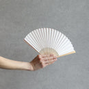 [HAND FAN] SEKKA SHIBORI (PINK) FOR WOMEN | KUROTANI WASHI PAPER|KUROTANI WASHI COOPERATIVE GROUP