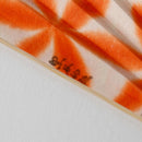 [HAND FAN] SEKKA SHIBORI (ORANGE) FOR WOMEN | KUROTANI WASHI PAPER|KUROTANI WASHI COOPERATIVE GROUP