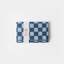 [CARD CASE] CHECKERED PATTERN (INDIGO) | KUROTANI WASHI PAPER|KUROTANI WASHI COOPERATIVE GROUP