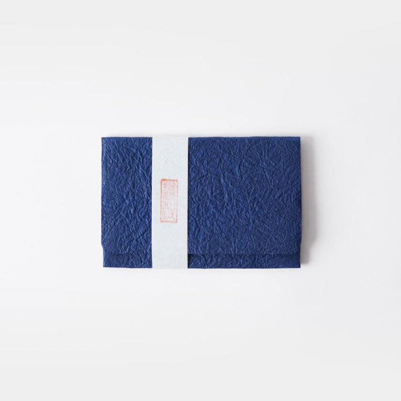 [CARD CASE] PLAIN (NAVY BLUE) | KUROTANI WASHI PAPER|KUROTANI WASHI COOPERATIVE GROUP