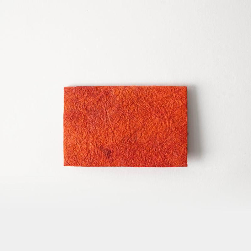 [CARD CASE] TEXTILE PATTERNED PAPER (RED) | KUROTANI WASHI PAPER|KUROTANI WASHI COOPERATIVE GROUP