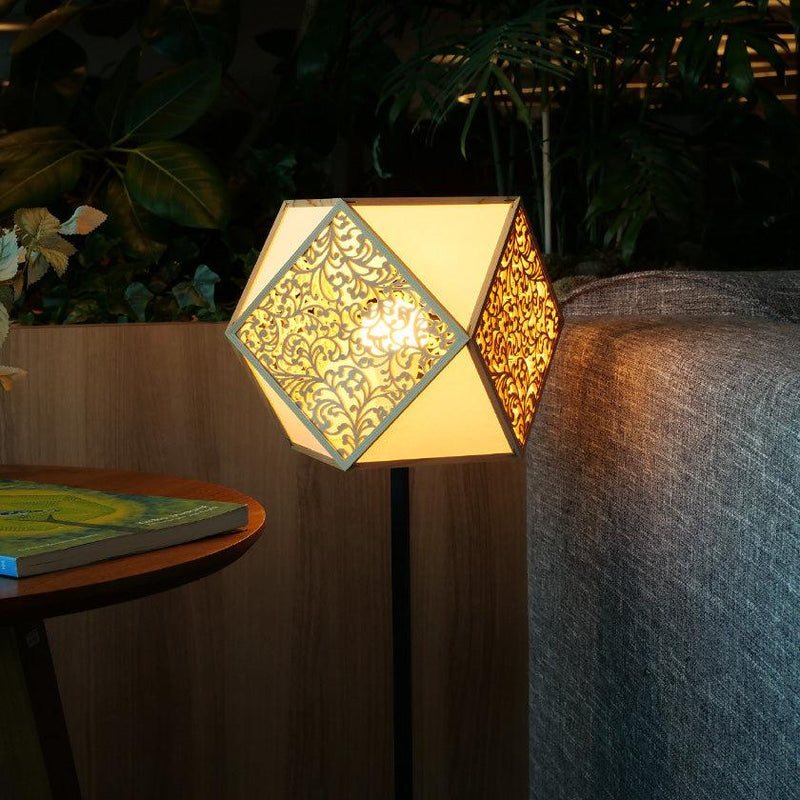 [STAND LIGHT / LIGHTING] KIRIKO STAND LIGHT ARABESQUE (S-L SIZE) | KYO SASHIMONO (JOINERY)| MURAYAMA MOKKO