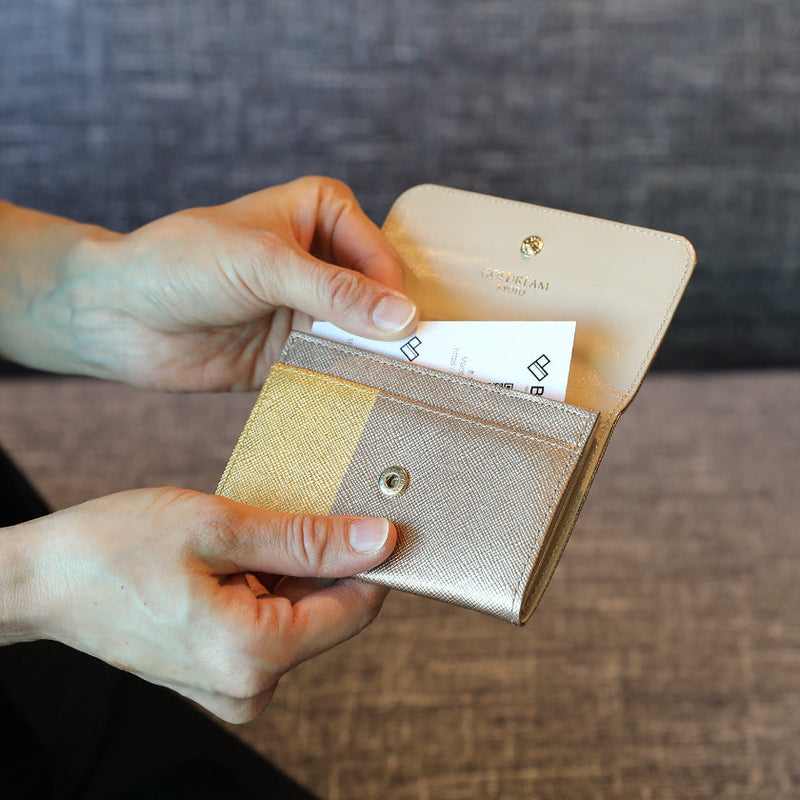 [卡盒] Daybreak Card Case（Kyoto Gold Leaf Finish）|金沖壓| Goldream Kyoto